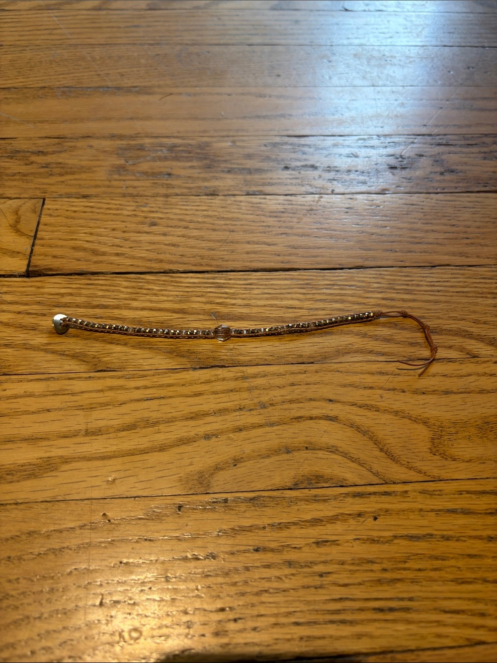 NWOT Chan Luu Delicate Brown and Gold Beaded Bracelet